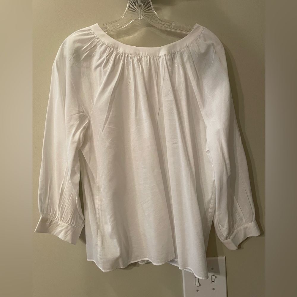White cotton blouse